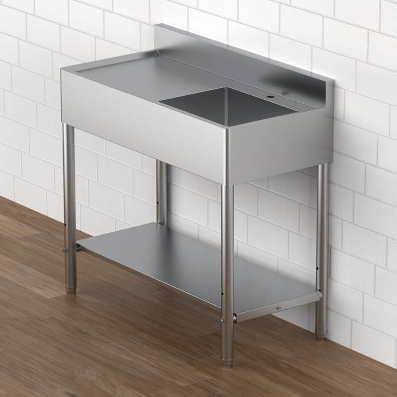 Winado 39.3" L x 19.6" W Free Standing Laundry Sink Wayfair